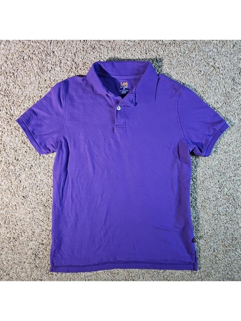 Lee Uniforms M Purple Polo
